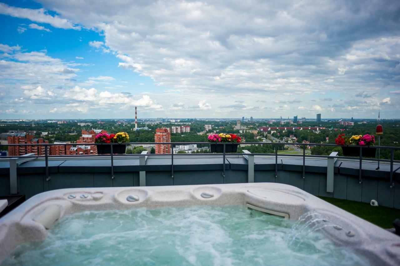 Skyhouse Riga Amazing Penthouse And Spa Dış mekan fotoğraf